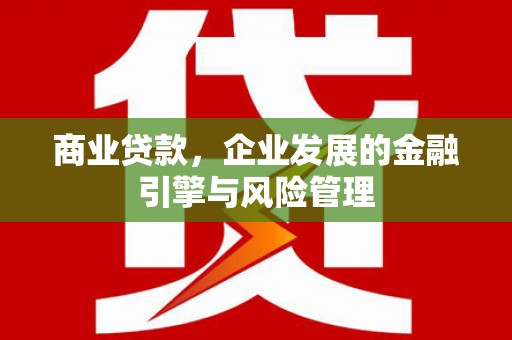 依兰商业贷款，企业发展的金融引擎与风险管理