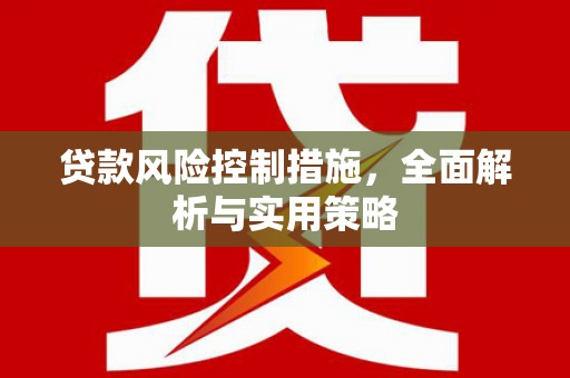 依兰贷款风险控制措施，全面解析与实用策略
