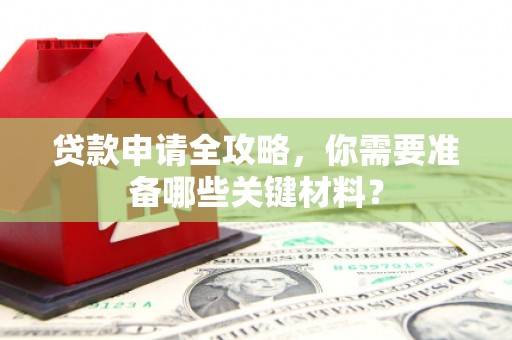 依兰贷款申请全攻略，你需要准备哪些关键材料？