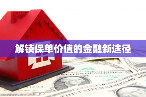 依兰解锁保单价值的金融新途径
