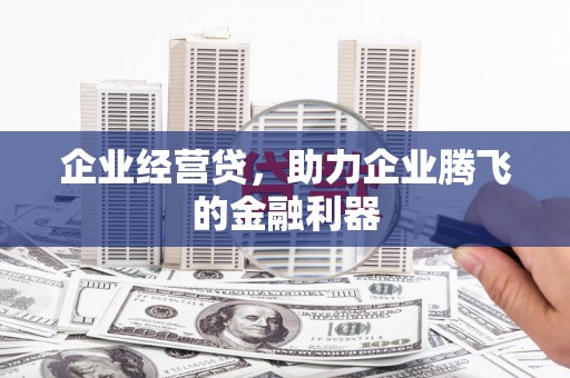 依兰企业经营贷，助力企业腾飞的金融利器