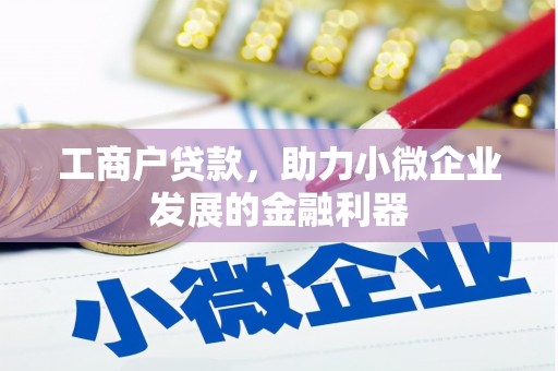 依兰工商户贷款，助力小微企业发展的金融利器