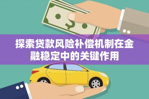 依兰探索贷款风险补偿机制在金融稳定中的关键作用