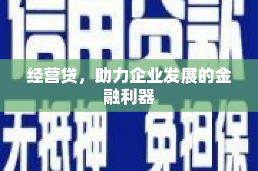 依兰经营贷，助力企业发展的金融利器