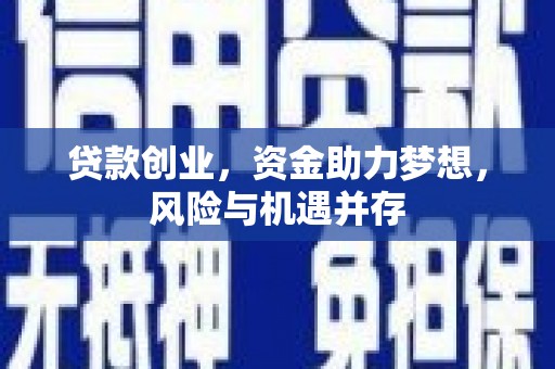 依兰贷款创业，资金助力梦想，风险与机遇并存