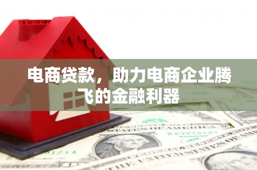 依兰电商贷款，助力电商企业腾飞的金融利器