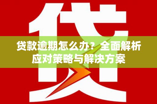 依兰贷款逾期怎么办？全面解析应对策略与解决方案