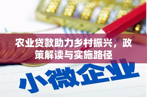 依兰农业贷款助力乡村振兴，政策解读与实施路径