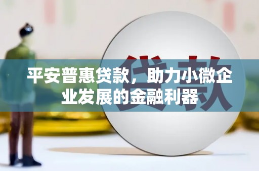 依兰平安普惠贷款，助力小微企业发展的金融利器