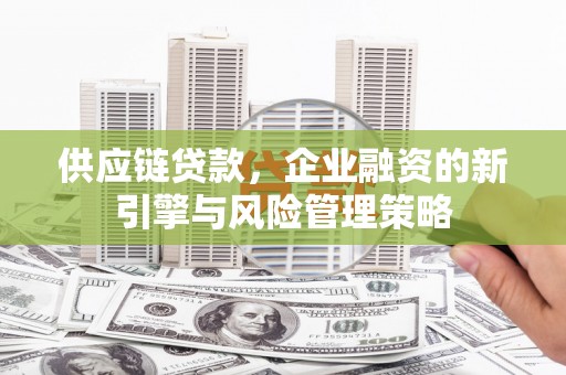 依兰供应链贷款，企业融资的新引擎与风险管理策略