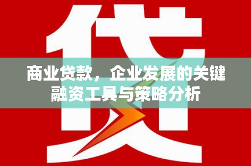 依兰商业贷款，企业发展的关键融资工具与策略分析