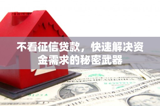 依兰不看征信贷款，快速解决资金需求的秘密武器