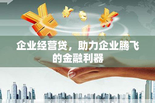 依兰企业经营贷，助力企业腾飞的金融利器