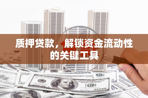 依兰质押贷款，解锁资金流动性的关键工具
