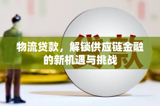 依兰物流贷款，解锁供应链金融的新机遇与挑战