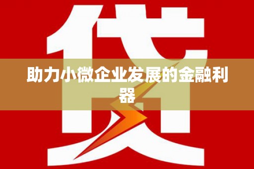依兰助力小微企业发展的金融利器